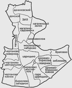 Карта ЮАО